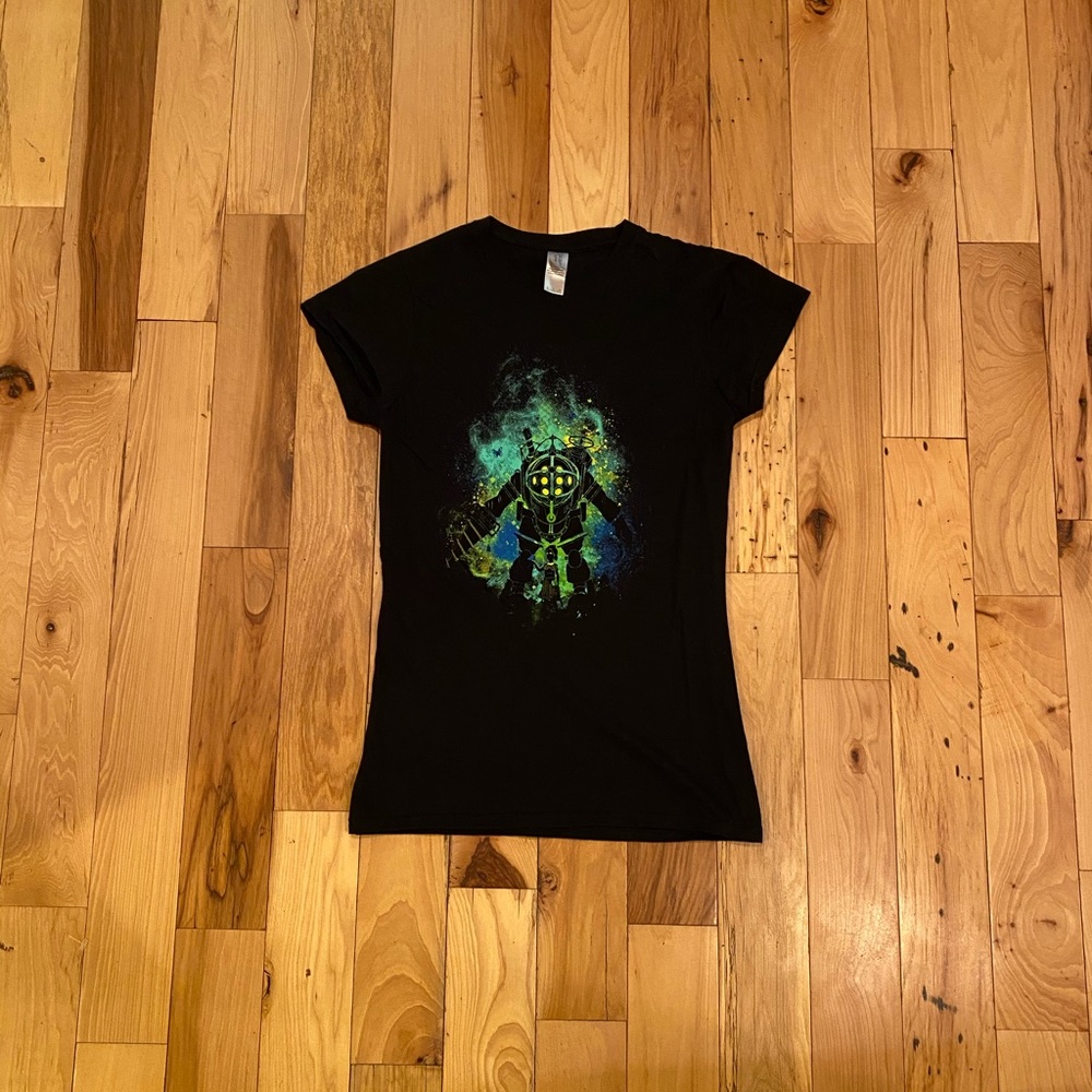Bio-Shock Green and Black Video Game T-Shirt